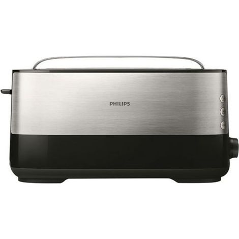 GRILLE PAIN 1030W 8T° 1 LONGUE TRANCHE NOIR INOX PHILIPS - HD2692.90 (1/5)