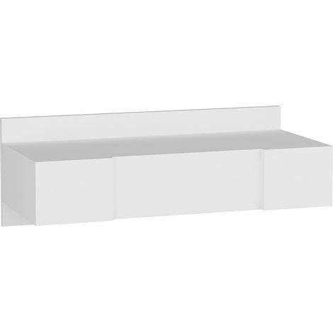 Zakkum - Coiffeuse suspendue avec miroir mural - Blanc (1/5)