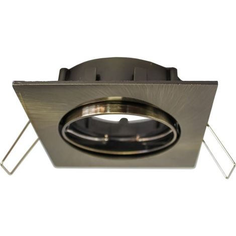 Foco empotrable BASIC cuadrado oro viejo - Wonderlamp