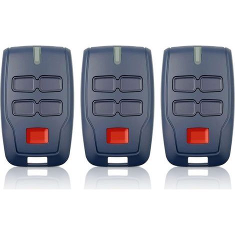 3 x Remote Control for Gate BFT MITTO B RCB4,433.92Mhz 4 Buttons 4 Channels Blue Rolling Code for Rolling BFT MITTO B RCB04 R1 CLEAR ICE RCB02 VINEYARD (1/4)