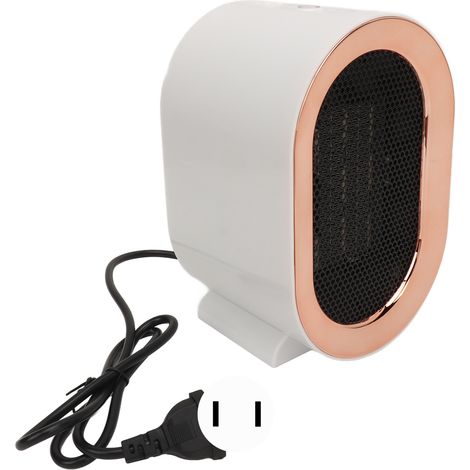 Radiateur électrique 1200W silencieux protection surchauffe arrêt automatique vitesse réglable céramique PTC pour bureau hiver blanc prise américaine 110V (1/5)