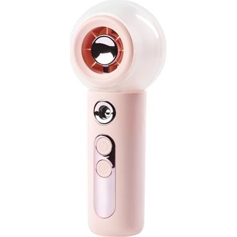 Mini Ventilateur Portable, avec Pulvérisation de Brume, Réservoir D'eau de 50ml, 2000mAh Rechargeable,4 Vitesses, pour D'été Voyage (1/5)