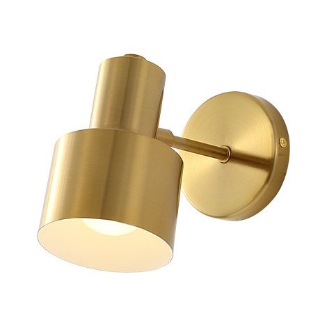 Applique murale rétro dorée E27,applique en laiton doré,réglable,convient aux chambres,salons et salles de bains,ampoule incluse, lumière tricolore (1/5)