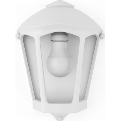 Lanterne Murale Fabio éclairage Extérieur E27 Blanc Transparent - Fumagalli (1/4)