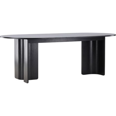 Table à Manger Design "Tyreso" 220cm Noir (1/5)