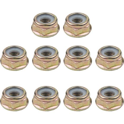 Lot de 10 écrous de lame filetés universels à gauche pour débroussailleuse, lame d'engrenage, accessoires (1/5)