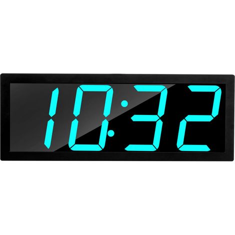 Horloge Murale Numérique Intelligente LED XXL Contrôle APP 100 Couleurs Alarme Température Enregistrement Vocal Design Moderne (1/5)