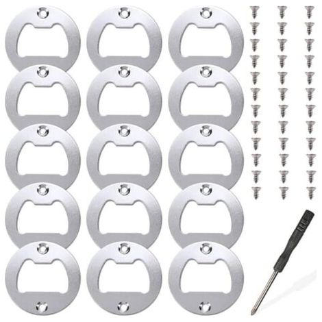 15 ensembles d'inserts de décapsuleur, kit de pièces d'insertion en métal pour ouvre-bouteille, moules de coulée en résine, ouvre-bière en résine, accessoires de bricolage (1/5)