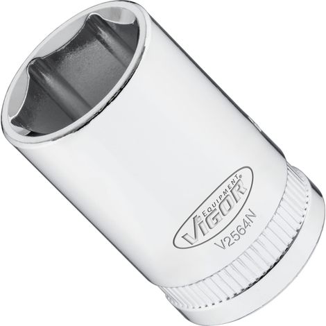 Douille V2564N Carr creux 1/2pouce (12,5mm) Profil 6 pans extrieurs Taille 18 mm