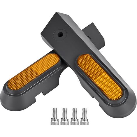 Accessoires pour trottinette électrique MI5 MAX : caches latéraux décoratifs pour fourche arrière, noir et jaune, ensemble de 2 pièces, caches décoratifs pour fourche avant et arrière (1/5)