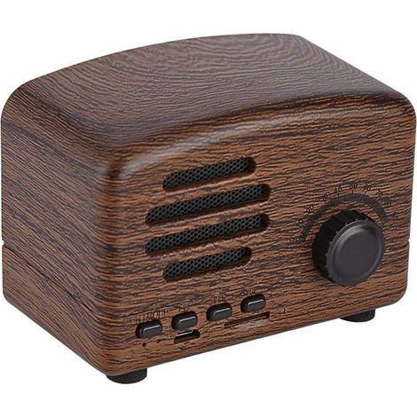 Altoparlante Bluetooth - Altoparlante wireless portatile retrò di alta qualità con radio FM (1/5)
