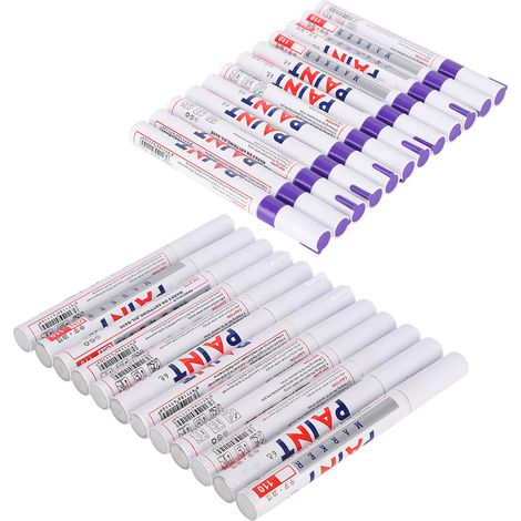 2 boîtes de recharges pour stylo à peinture, marqueur permanent imperméable pour pneus de voiture, pour vérifier et réparer l'huile. (1/5)