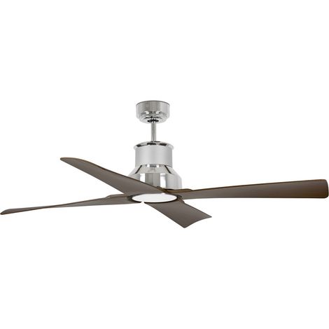 Ventilateur de plafond Winche Chrome DC avec LED & télécommande (1/3)