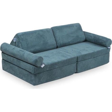 Montessori Comfort Mini-Spielsofa Cordblau (1/4)