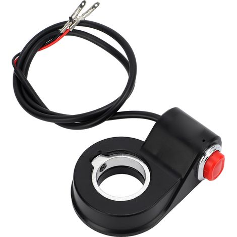 Bouton de commande de klaxon pour guidon de moto (22 mm / 0,87 po) pour moto tout-terrain et scooter (1/5)