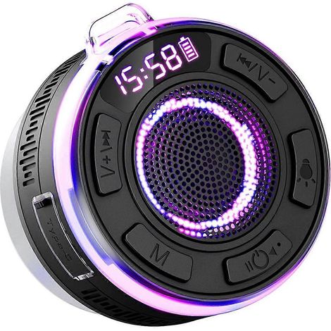 Schwarzer kabelloser Bluetooth-Lautsprecher (1/5)