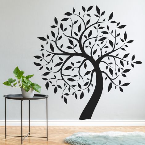 Sticker Mural - Arbre - 27x29 cm - Noir (1/3)