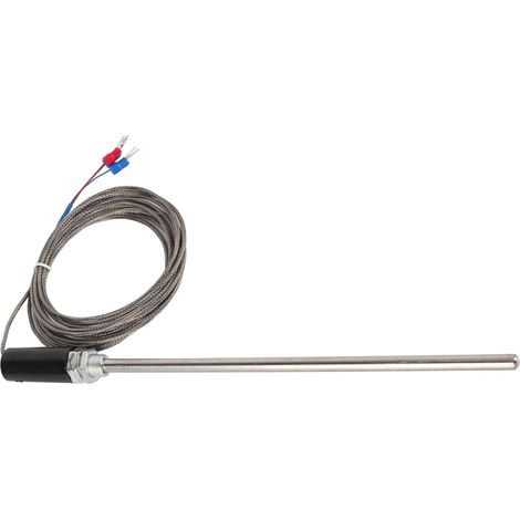 PT100 M12 Edelstahl-Thermoelementsonde, 200 mm Temperatursensor, 0–400 °C, 3 m Kabel, professionelle Temperaturbeständigkeit (1/5)