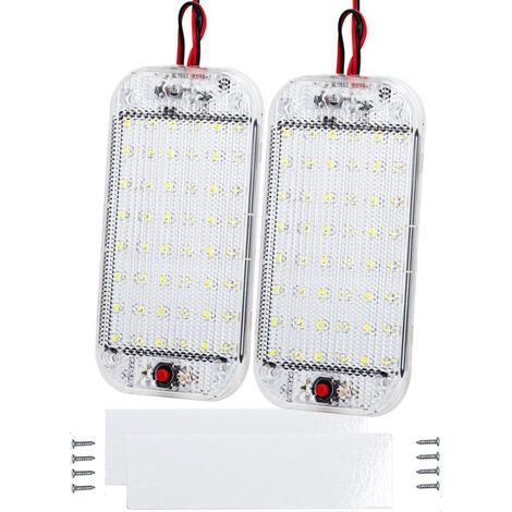 Pack LED Interior Lights, 12V-85V 48 LED Interior Lights for Car, RV, Truck, Boat, Caravan