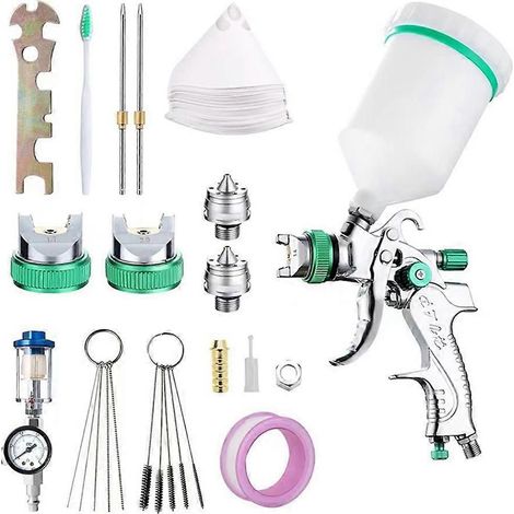 Hvlp Sprayer Nozzles Kit with 1.4/1.7/2.0mm Nozzles, Car Paint Sprayer Nozzles,Wall Repair, Furnitu (1/5)