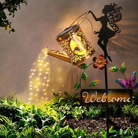 Solar Lights Outdoor Garden Light, Gardening Gifts, Solar Watering Lantern for Garden, Patio, Yard, Path Lantern Plant Decoration (1/5)