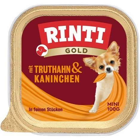 Rinti Gold Mini Vassoio 100g - Tacchino con coniglio 100g (1/3)