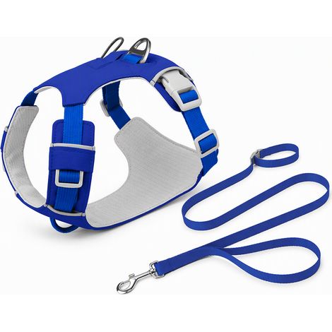 Équipement de promenade pour chien bleu profond XL 38 x 31 cm