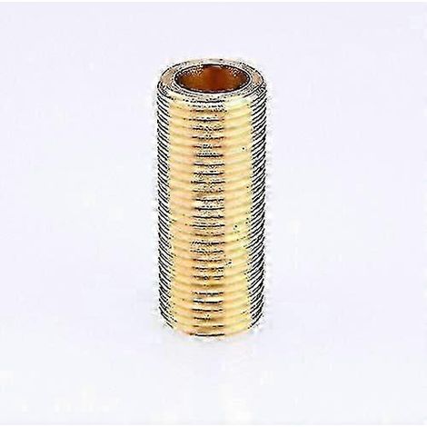 Mamelon fermé fileté mâle NPT 1/2 pouce, en laiton massif, 1200 psi, pour raccord de réservoir, plomberie, applications marines, lot de 2 (1/4)