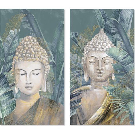 Set 2 Lienzos Budha 50X3X90 Cm (1/2)