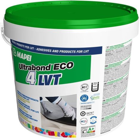Colle sol LVT renforcée en fibres - MAPEI Ultrabond Eco 4 LVT ZERO - 14kg