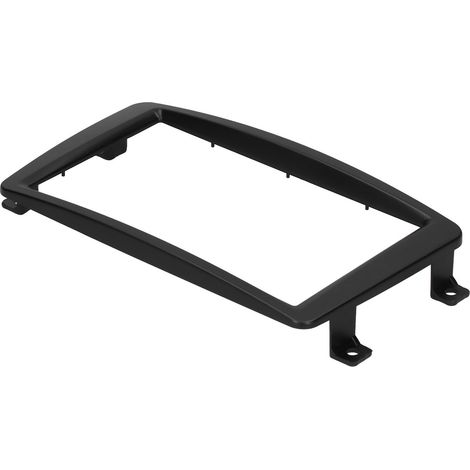Anpassbarer 2-DIN-Autoradio-Einbausatz für Mercedes C-Klasse W203 (2002–2004), Armaturenbrettrahmen, Blende für Radio/DVD-Audio, schwarzes ABS (1/5)