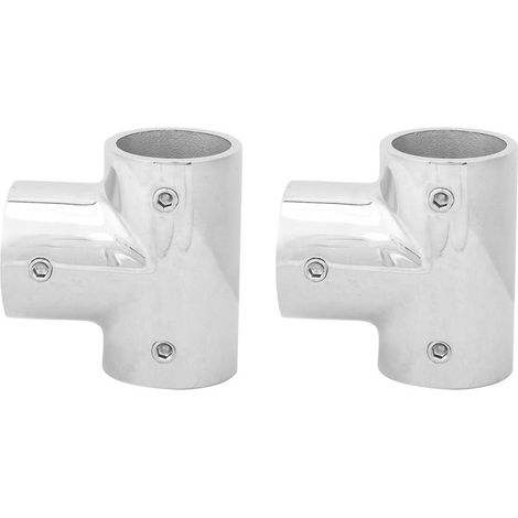 2Pcs Raccords De Tuyau à 3 Voies En Acier Inoxydable 316 25Mm 1 Pouce 90 Degrés En Té Côté Droit Pour Connexion À Différentes Tailles De Tuyaux (1/5)