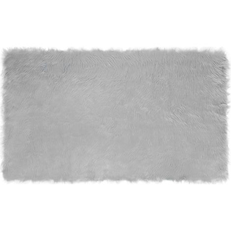 Maison Exclusive - Alfombra de de oveja sintética TAFALLA Gris 10