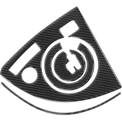 4-teiliges Set Carbonfaser-Schalthebelblenden-Aufkleber für die Konsole, passend für Prius 2012–2015 (Rechtslenker)