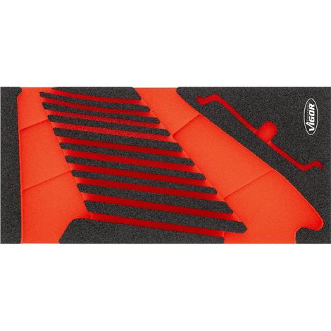 VIGOR Weichschaumeinlage, leer, L x B x H: 393 mm x 188 mm x 35 mm, Art.Nr. V6722N-L (1/2)