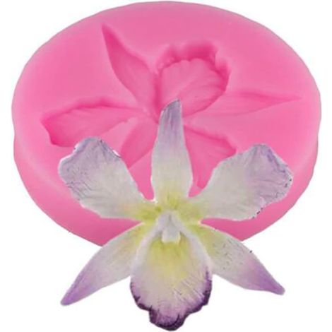 Moule En Silicone Forme D Orchidée - Pour Pâtisserie Chocolat Bonbons Glace Savon Résine - 1 Pièce (1/5)
