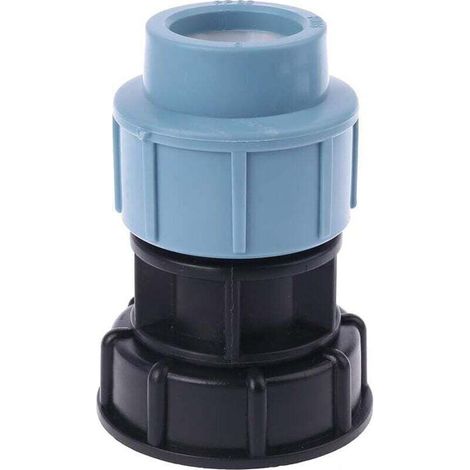 Adaptateur pour réservoir IBC S60X6 vers raccord de tuyau droit 32 mm - Accessoire de raccordement pour tuyau d'arrosage - Outil de connexion