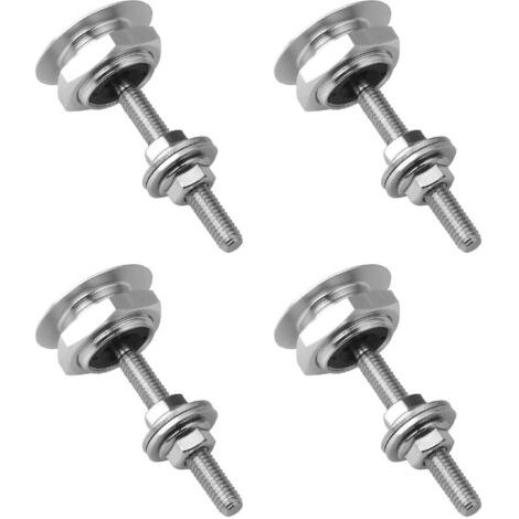 Lot de 4 goupilles de verrouillage de capot, verrou de capot universel, kit de fixation de capuchon de fermeture de capot, loquets à dégagement rapide de 30 mm pour voiture, plaque d'immatricula (1/3)