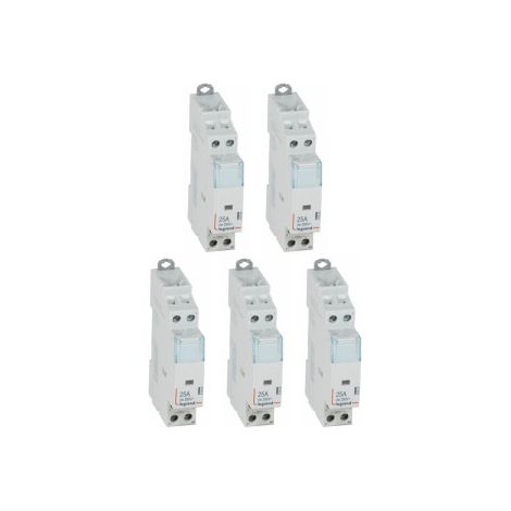 Legrand - Contacteur de puissance bipolaire bobine 230V - 25A - 2F - Ru00e9f. : 412523x5 (1/3)