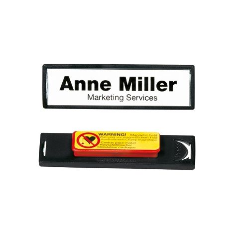 DURABLE Namensschild CLIP CARD 813201 67x17mm tr/sw 25 St./Pack. (1/4)