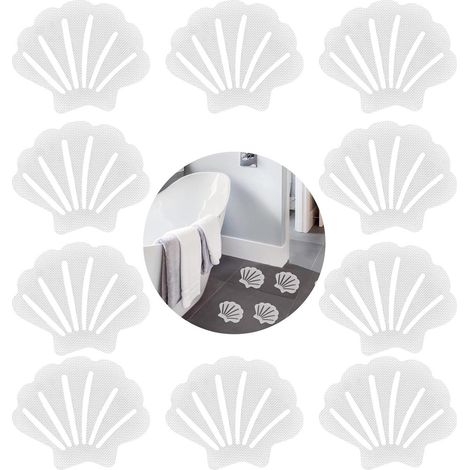 Juego de 20 pegatinas antideslizantes para bañera y ducha - Almohadillas autoadhesivas transparentes para escaleras y superficies lisas (1/5)