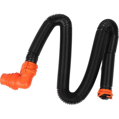 Rallonge de tuyau d'évacuation RV PP 90° rotatif, résistant à l'usure, pour camping-car, caravane et motorhome, 6 mètres (19,7 pieds) (1/5)