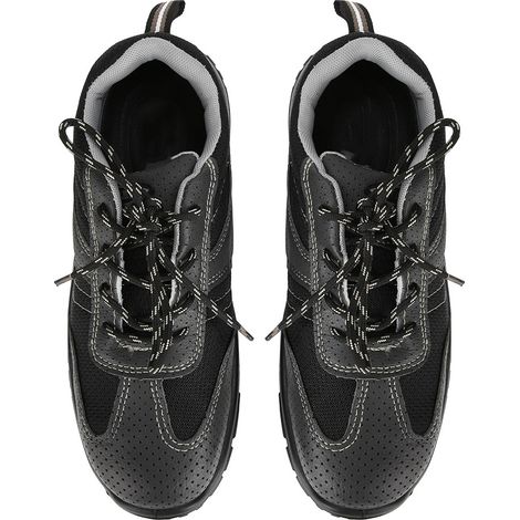Chaussures de sécurité pour hommes à embout en acier, antistatiques, résistantes aux chocs et aux perforations, bottes de travail conformes aux normes d'assurance du travail (45) (1/5)