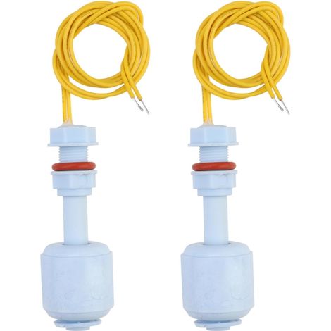 2PCS Interrupteur à Flotteur Vertical Interrupteur de Niveau à Flotteur Bleu Capteur de Niveau d'eau Switch Liquid Controller pour Hydroponie Jardinage Aquarium Réservoir de Piscine 10W 52 mm Bleu (1/5)