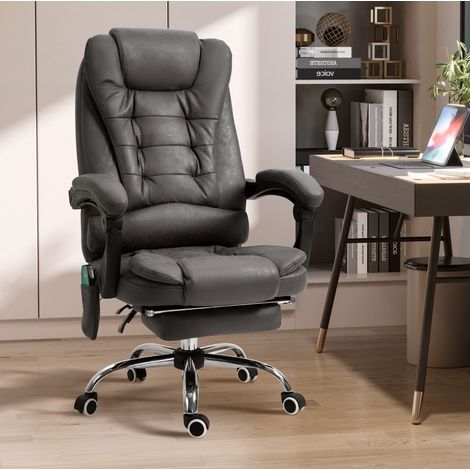 Bürostuhl mit Massagefunktion und Fußstütze Heizfunktion OKMYHOME (1/4)