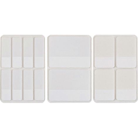 280 bandes adhésives de lecture pour bureau, onglets, marqueurs adhésifs, bandes de surlignage portables pour livres-5.40X4.00X0.01CM-White