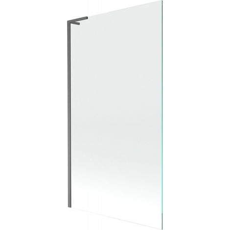 Mexen Next L Duschwand 1-flügelig 100 x 150 cm, transparent, gebürstetes Gun Gray - 895-100-000-03-00-66