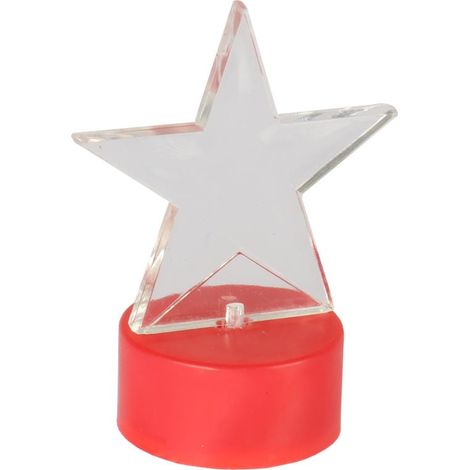 Roter LED-Acrylstern – Weihnachtsdekoration (1/3)