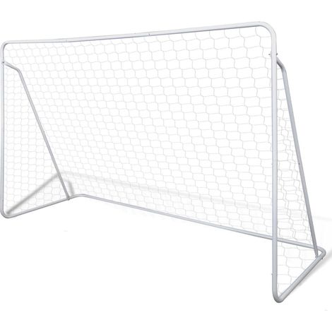 Cage de but de football 240x90x150 cm acier haute qualité CFW16102 (1/5)