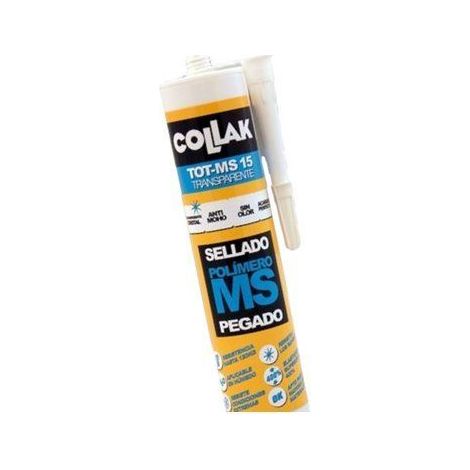 SELLADOR ADHESIVO POLÍMERO TOS-MS15 transparente 300ml - COLLAK
